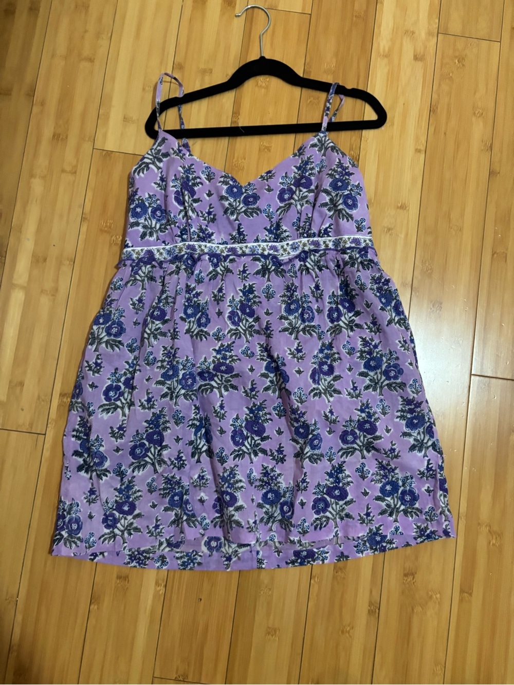 Lavender Floral Spaghetti-Strap Camisole Top